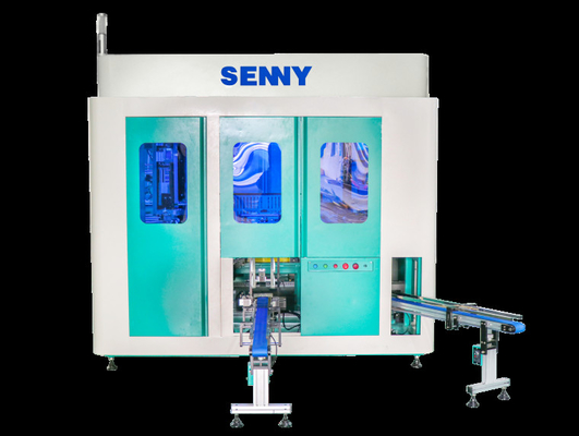 2-6 Renkli Cam Şişe Servo Süren Döner Ekran Baskı Makinesi, Baskı Alanı 300mm X 200mm