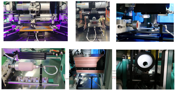 360 derece Flat Bottle Screen Printer LED UV Curing Screen Baskı Makinesi