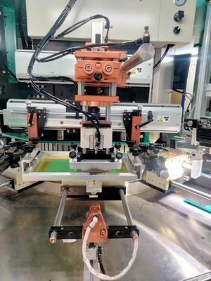 2 renkli tam otomatik ekran baskı makinesi 60 pcs/min