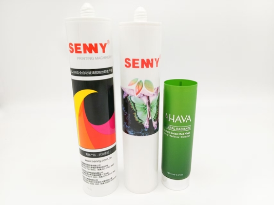 2 Renkli 80 adet/dak Yumuşak Tüp CNC Otomatik UV Baskı Makinesi