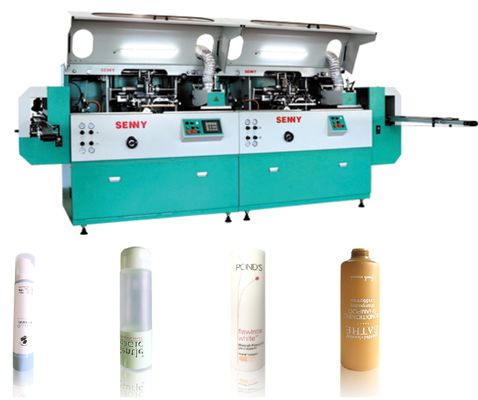 12 Renkli UV Sıfırlama Tüp Ekran Baskı Makinesi Konteyner için 5000pcs/Hr