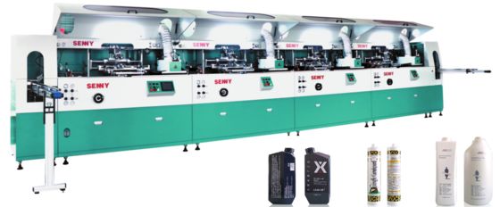 Çok Renkli UV Serigrafi Sıcak Damgalama Etiketleme Yuvarlak Oval Kare Şişeler İçin Alev İşlem Makinesi