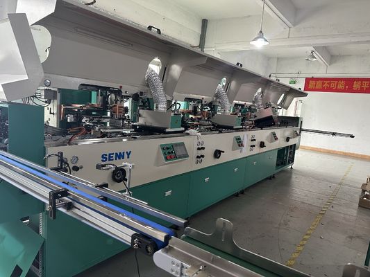 85pcs/Min Cam Şişe Çok Renkli Otomatik Ekran Yazıcısı Doğrusal Tipi Metal Ekipman