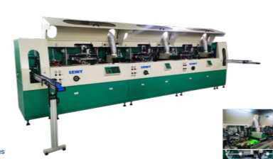 1-8 Color Plastic Bottle Automatic Linear UV Printing Machine