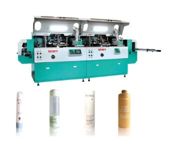 12 Renkli 5000pcs/Hr Tüp ekran baskı makinesi 250x200mm Konteyner için