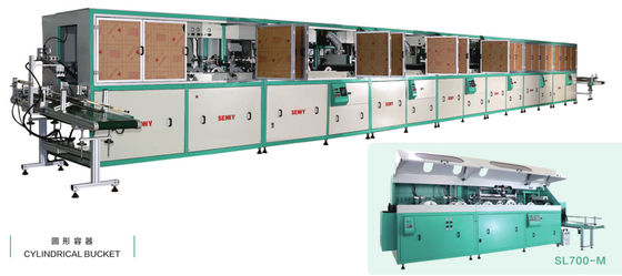 Kova için SGS 1000pcs / Saat Tek İstasyon Serigrafi Baskı Makinesi