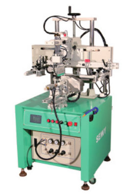 Kavisli Şekil Şişe için CNC 600pcs / Hr Yarı Otomatik Serigrafi Baskı Makinesi