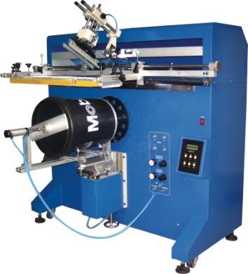 Silindirik Kovalar İçin 220V 50Hz Yarı Otomatik Serigrafi Baskı Makinesi