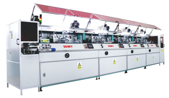 6000pcs / Hr 12 Renkli Şişe Serigrafi Baskı Makinesi CE Sertifikası