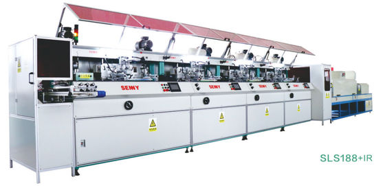 5 İstasyon 6000pcs/Hr Şişe Serigrafi Ekipmanları 300x250mm