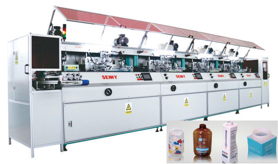 300*250mm 100pcs/Dk Tam Otomatik Serigrafi Baskı Makinesi Çok Renkli