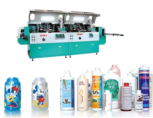 Plastik Cam Metal Uygulanabilir Tam Otomatik Serigrafi Makinesi 85pcs / dak