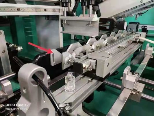 Cam şişe için doğrusal tip çok renkli otomatik ekran yazıcısı