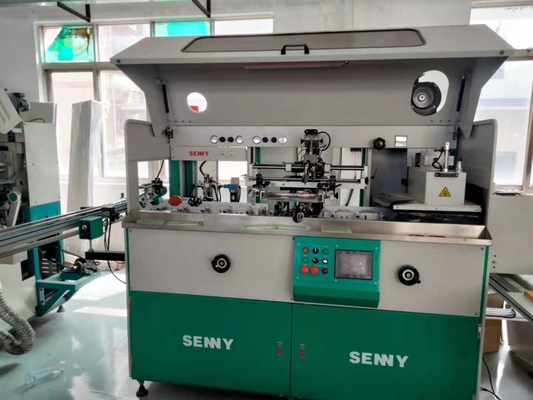 Sıcak Damgalama Etiketleme ile Servo Tahrikli UV Şişe Yazıcısı Çok Renkli Serigrafi Makinesi