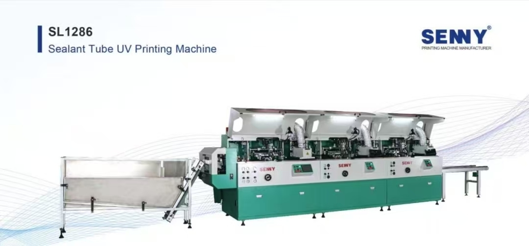1-8 color 80 pcs/min Sealant Tube Screen UV Printing Machine