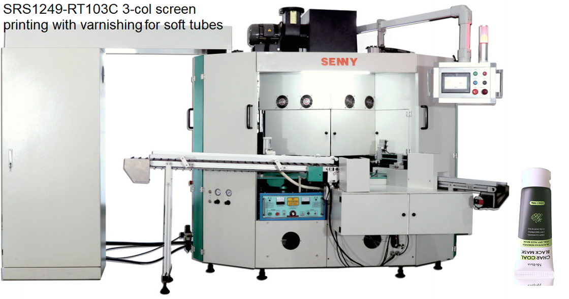 Otomatik 4 İstasyonlu Tüp Serigrafi Baskı Makinesi 50 adet/Dakika 6 bar