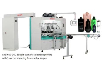 6 istasyon 25pcs/min Çok renkli ekran baskı makinesi