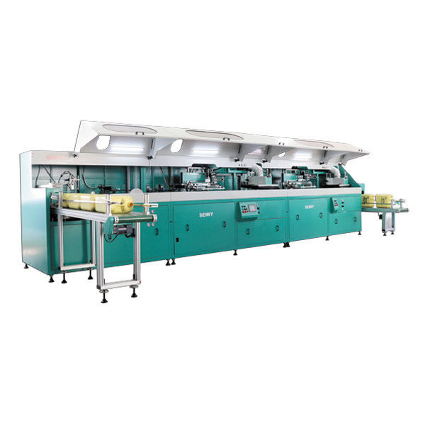 5 renk ekran baskı makinesi 1000pcs/H 250*400mm Konteyner için