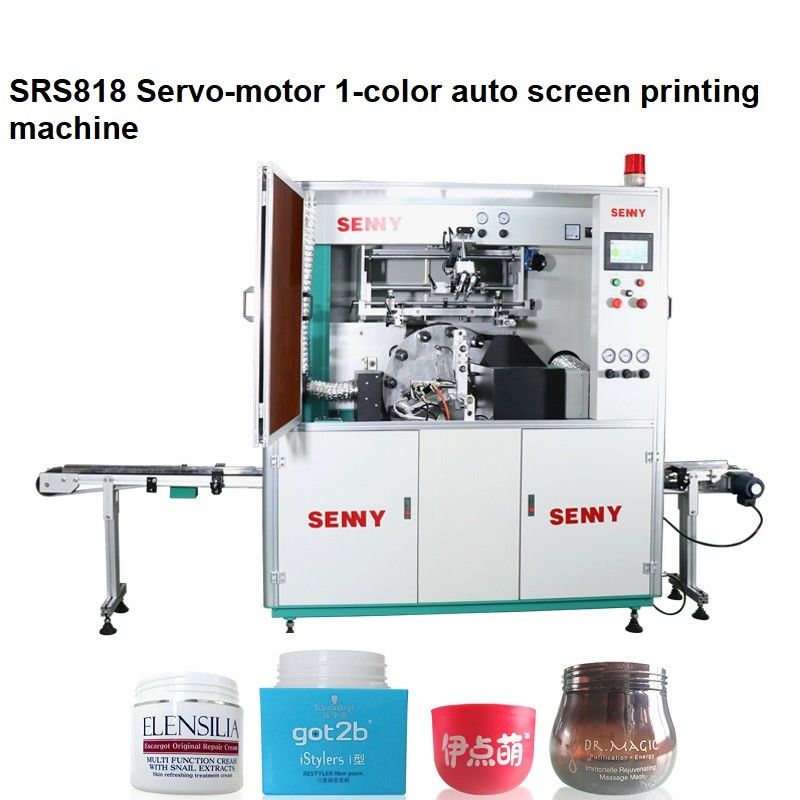 Tek Renk 5000 Adet/Saat Tam Otomatik Serigrafi Makinesi 250x150mm