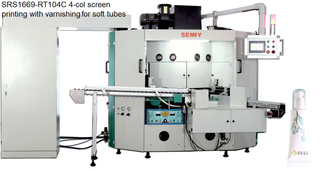 70pcs / Min Serigrafi Baskı Makinesi, 7bar 4 Renkli Ekran Yazıcısı