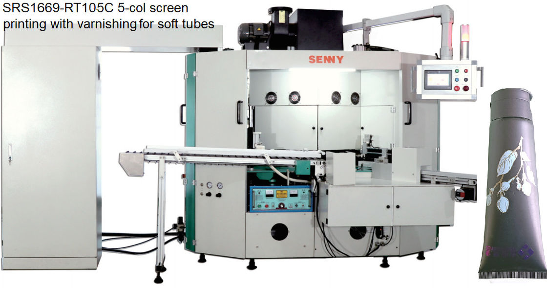 5 Renkli Tüp Serigrafi Makinesi 3000pcs / Hr SGS Onaylandı